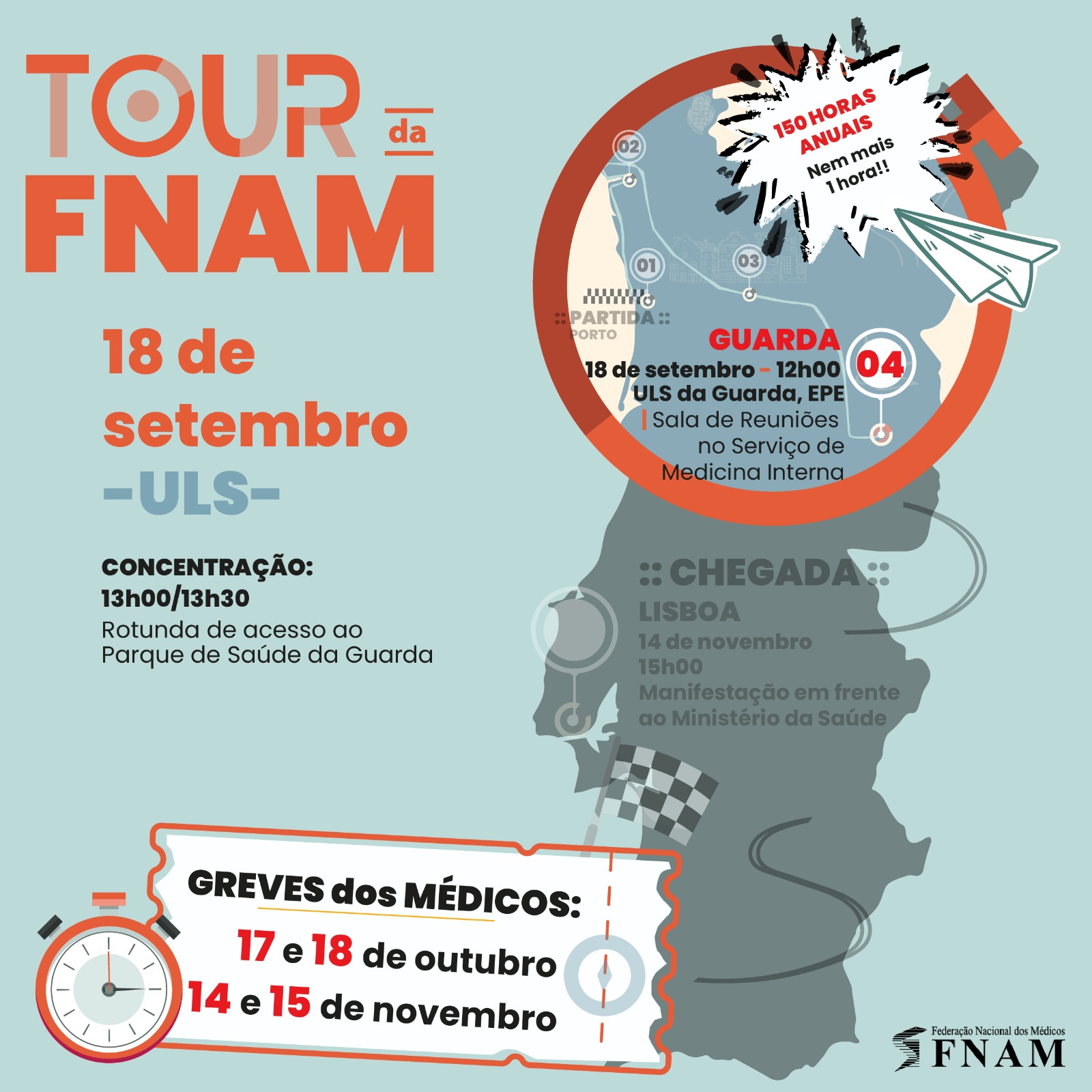 4ª Etapa do Tour da FNAM - 18 de setembro | ULS Guarda